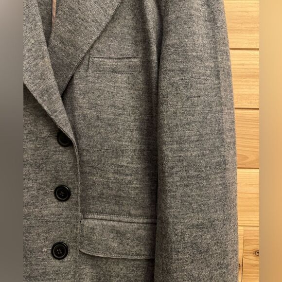 J Crew Size 8 Heather Gray Thandie Double Breasted Wool Blazer Jacket - Picture 3 of 13